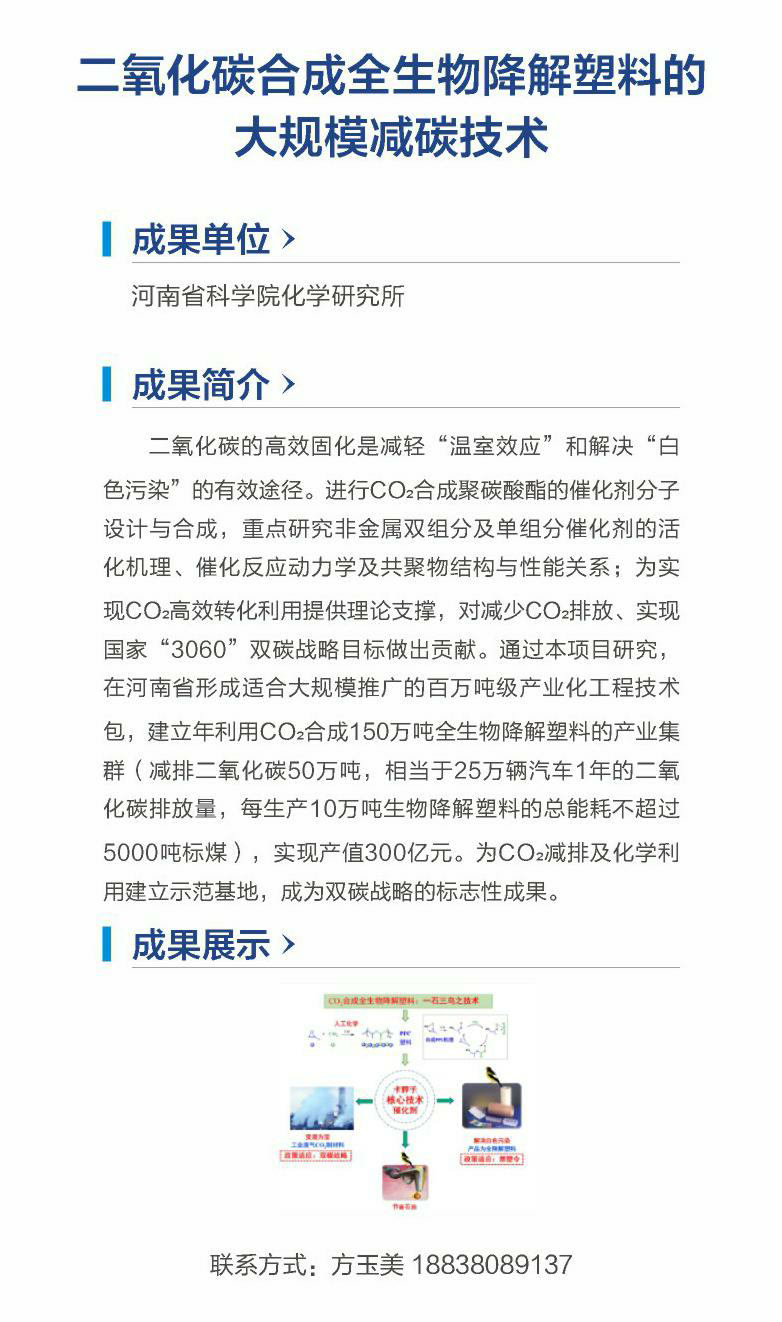 14.二氧化碳合成全生物降解塑料的大规模减碳技术（河南省科学院化学研究所）.png